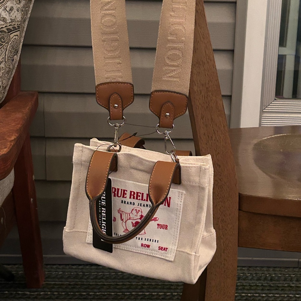 True Religion mini logo tote